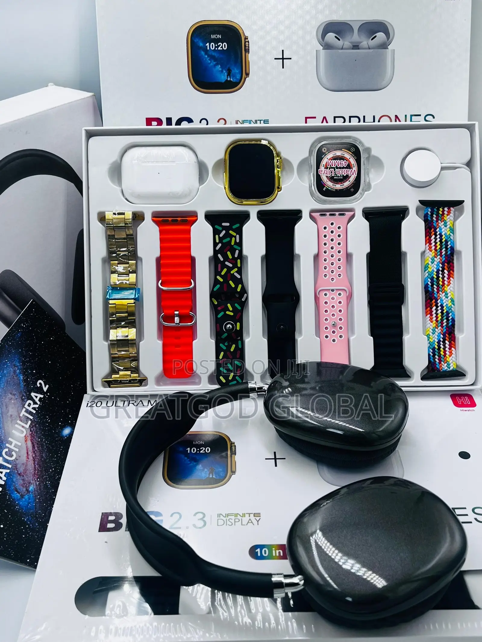 I20 Ultra Smartwatch 10- In- 1 Smartwatch With 7 Extra