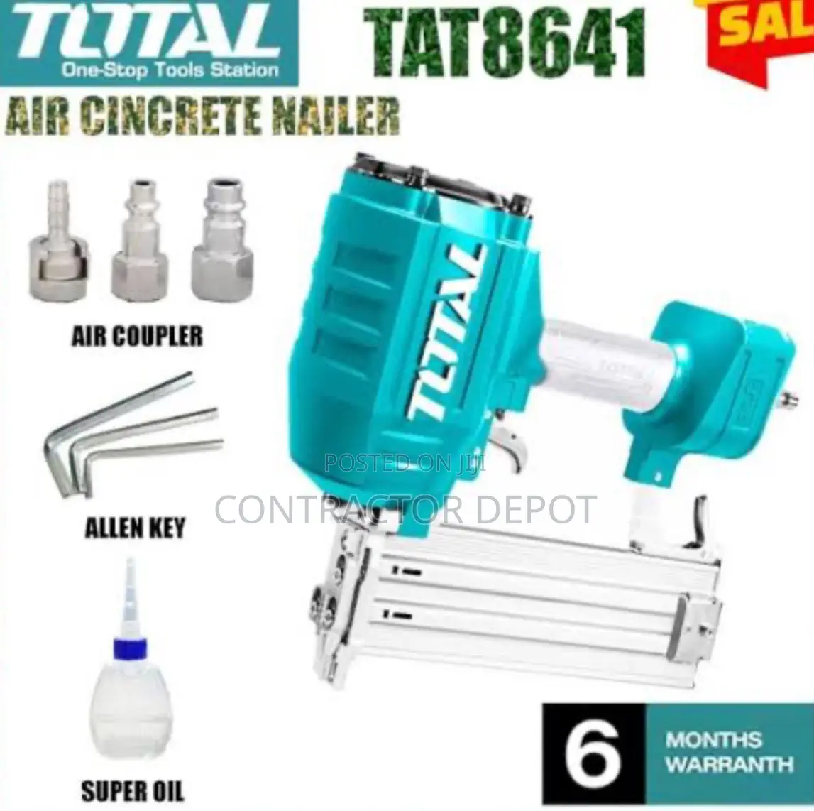 Total Air Concrete Nailer TAT8641 INDUSTRIAL
