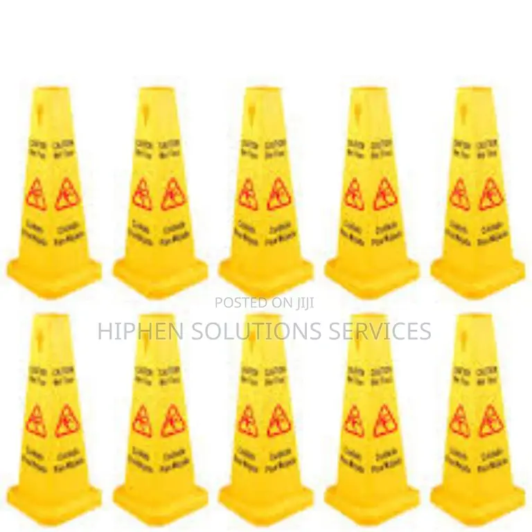 Safety Cone With “Caution Wet Floor
