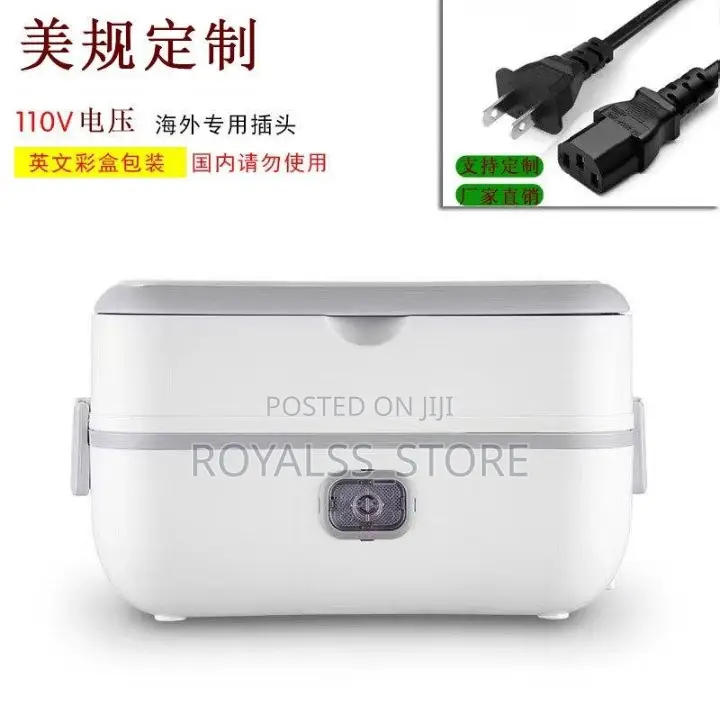Stainless Steel Electric Lunch Box 110v 4in1 Double Layers