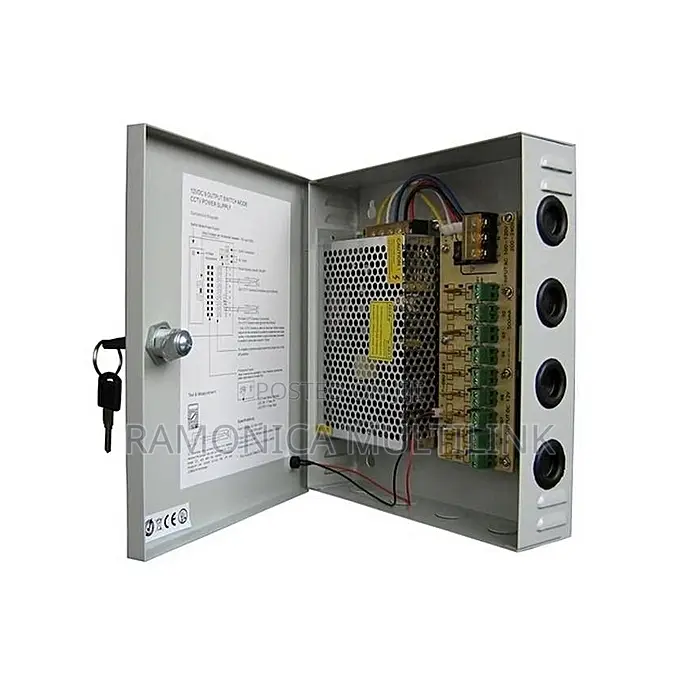 4-Way Boxed CCTV Power Supply
