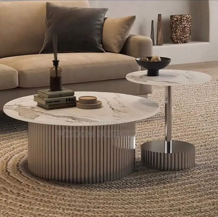 Center Table With One Side Table