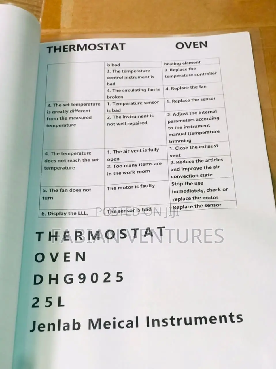 Laboratory Thermostat Oven 25l