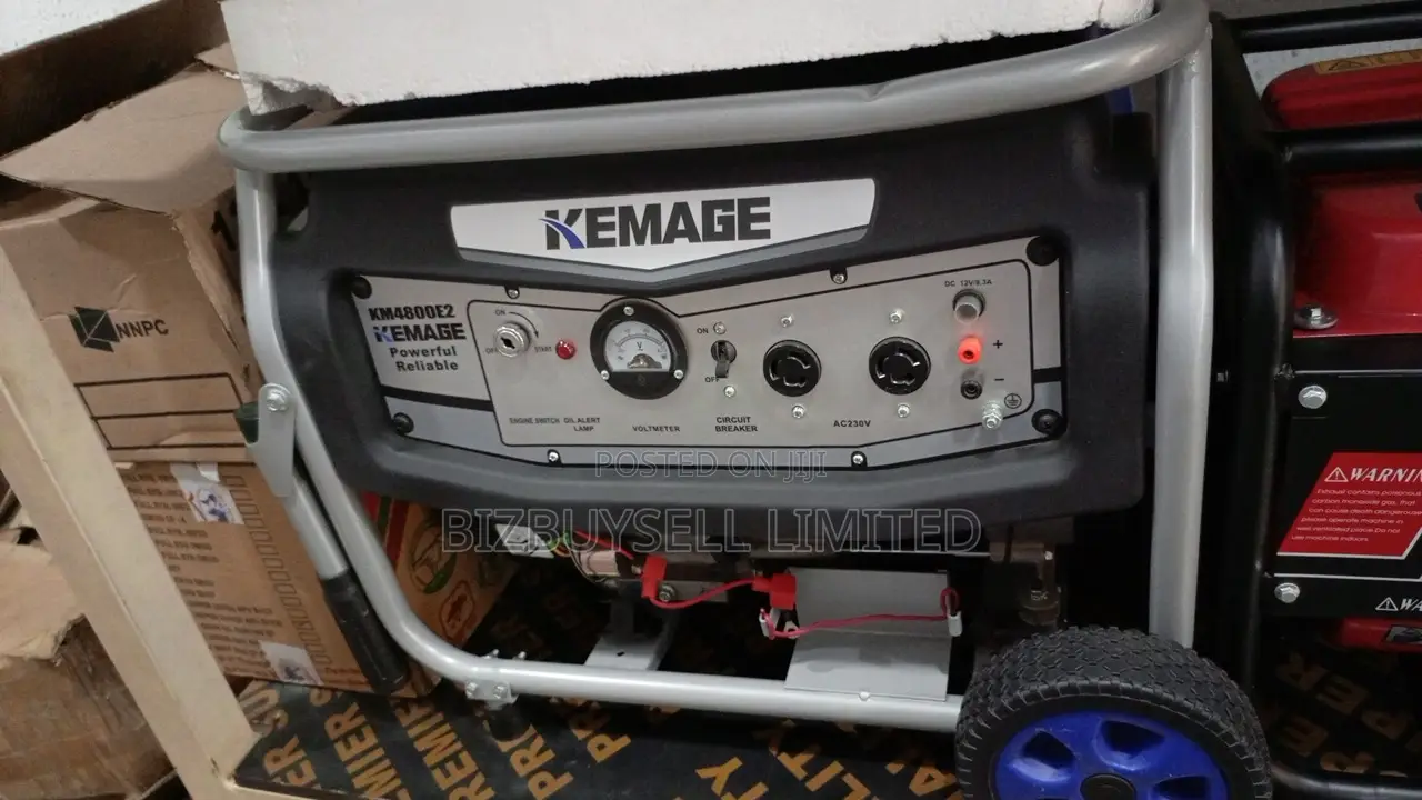 4kva Kemage Petrol Generator Set With Key And Manual.
