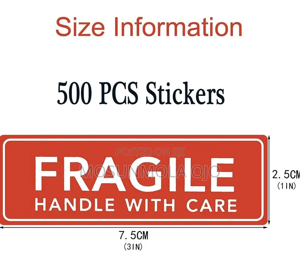 Fragile Label or Stickers for Shipping