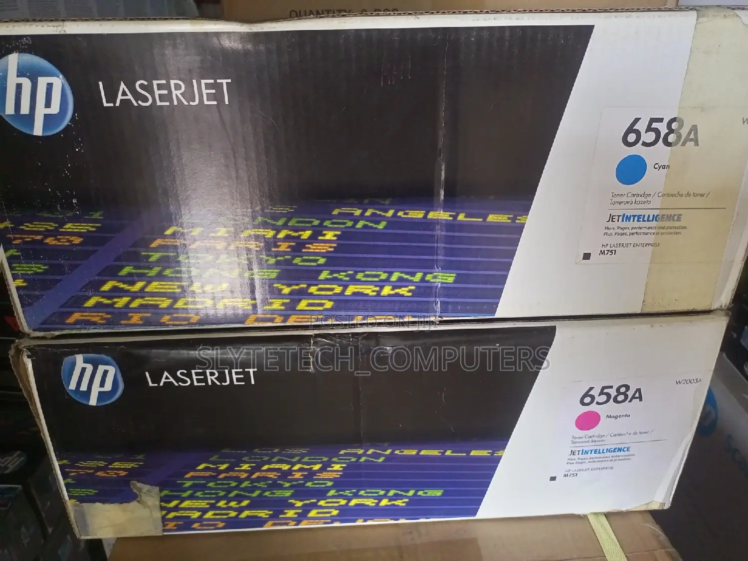 Genuine HP 658A Toner . All Colors