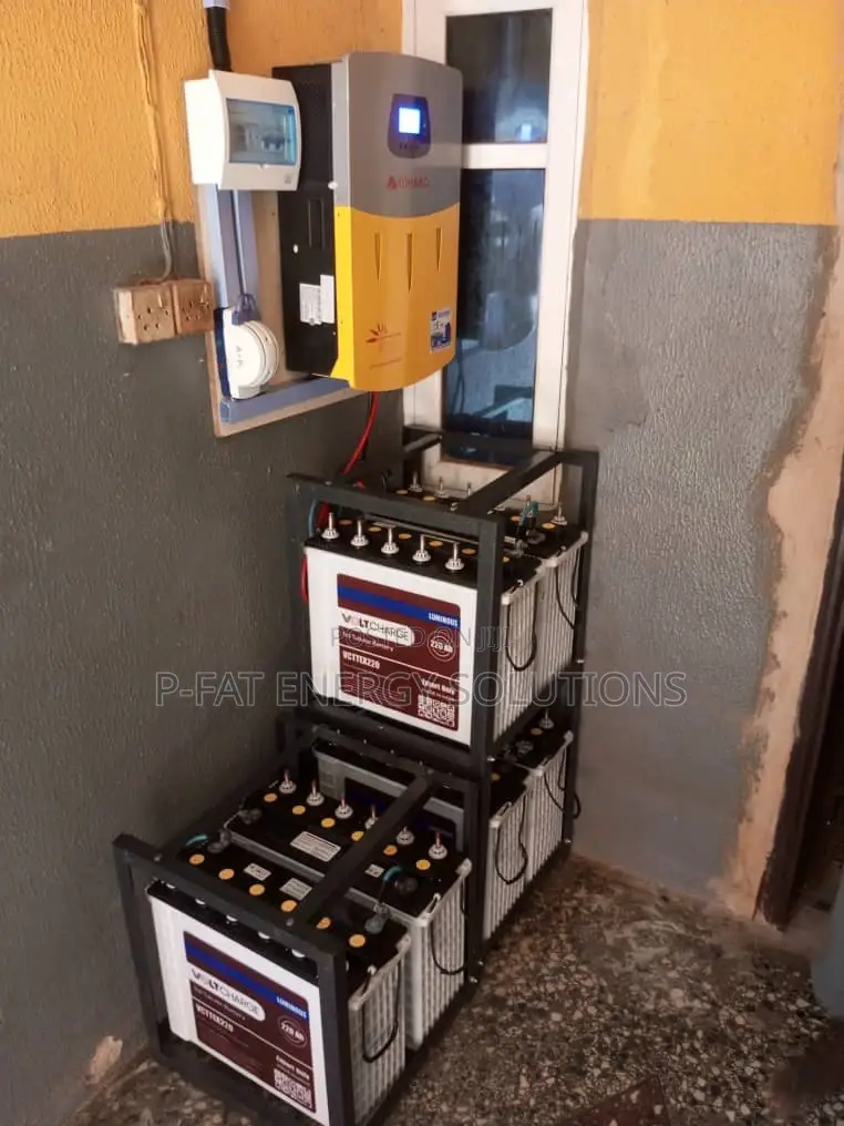5kva 6batteries and 12panels Installation