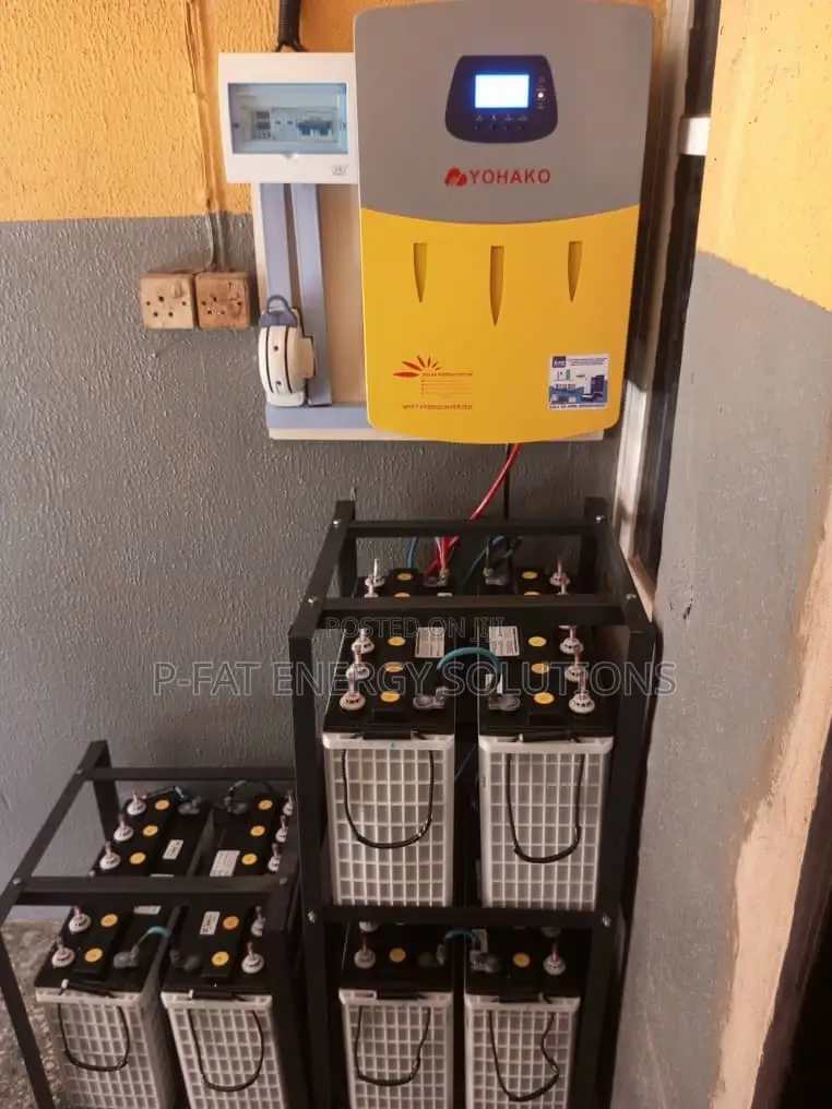 5kva 6batteries and 12panels Installation