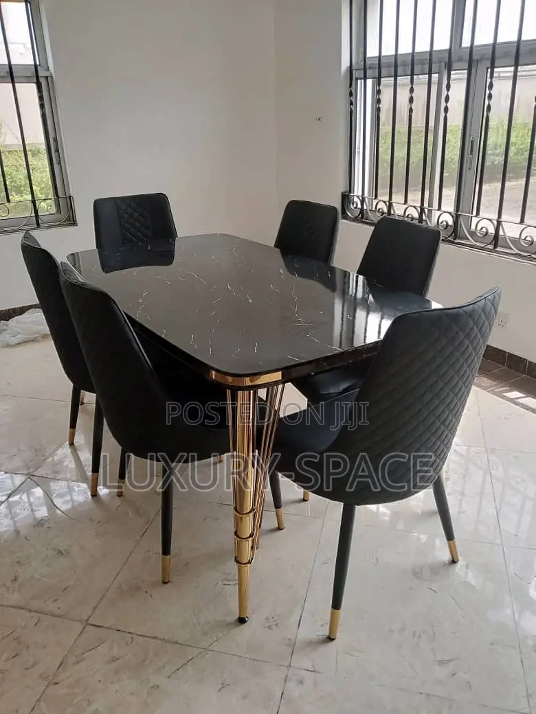 Quality Wooden Dining Set by 6 Chairs