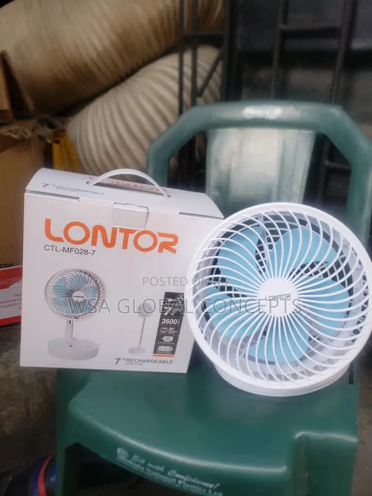 LONTOR 7” Rechargeable Fan