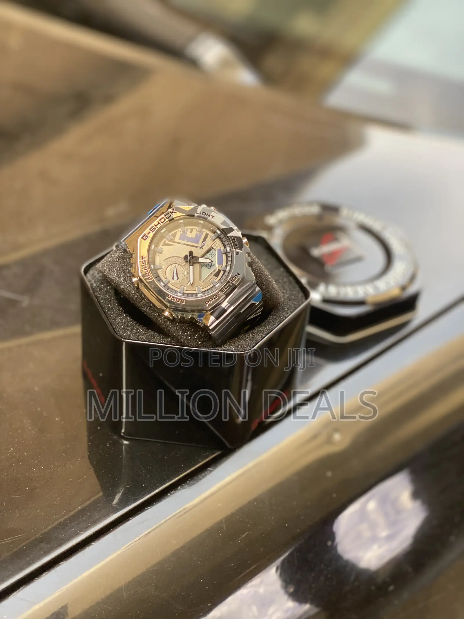 Pattern Rubber Strap Men’S Wrist Watch