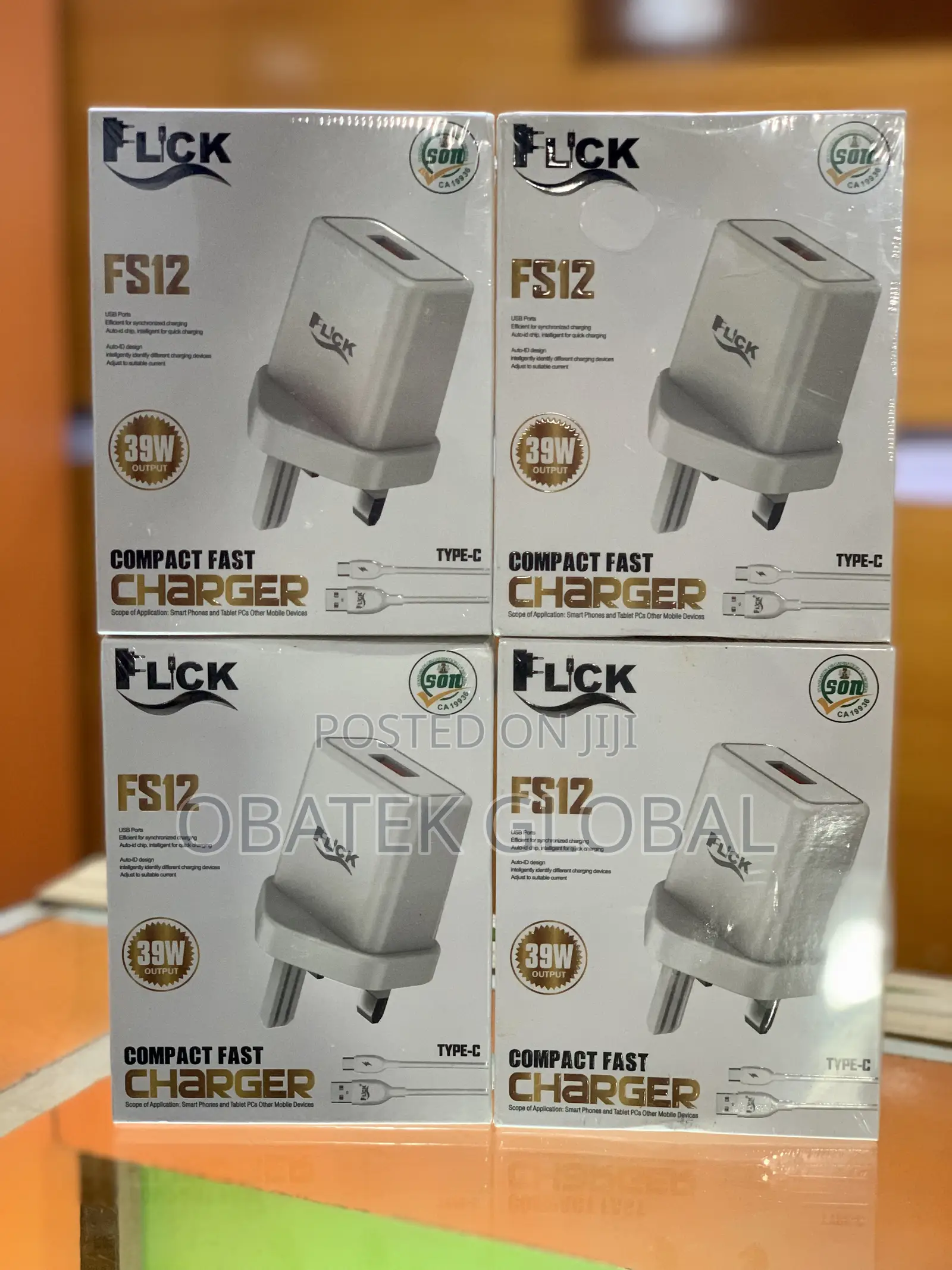 Flick FS12 39watts Compact Fast Charger(Type-C)