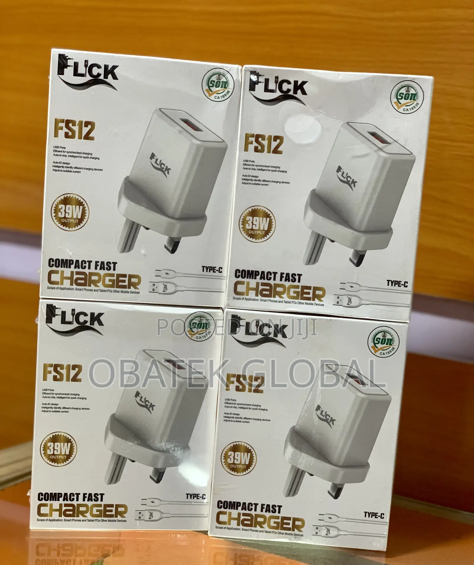 Flick FS12 39watts Compact Fast Charger(Type-C)