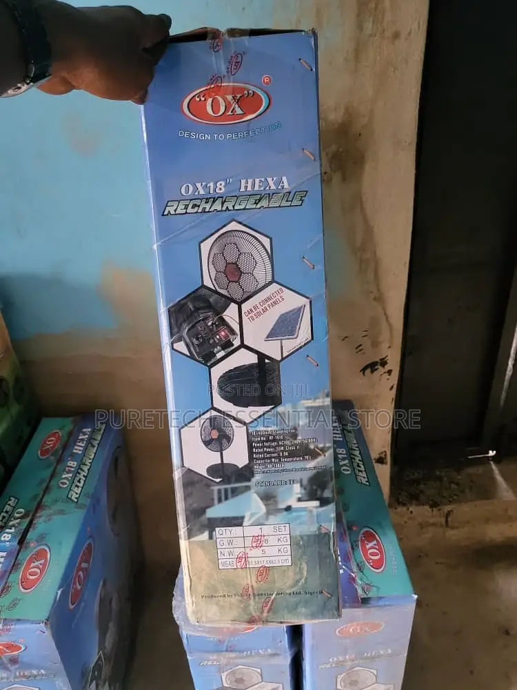 OX 18inchs Rechargeable Standing Fan
