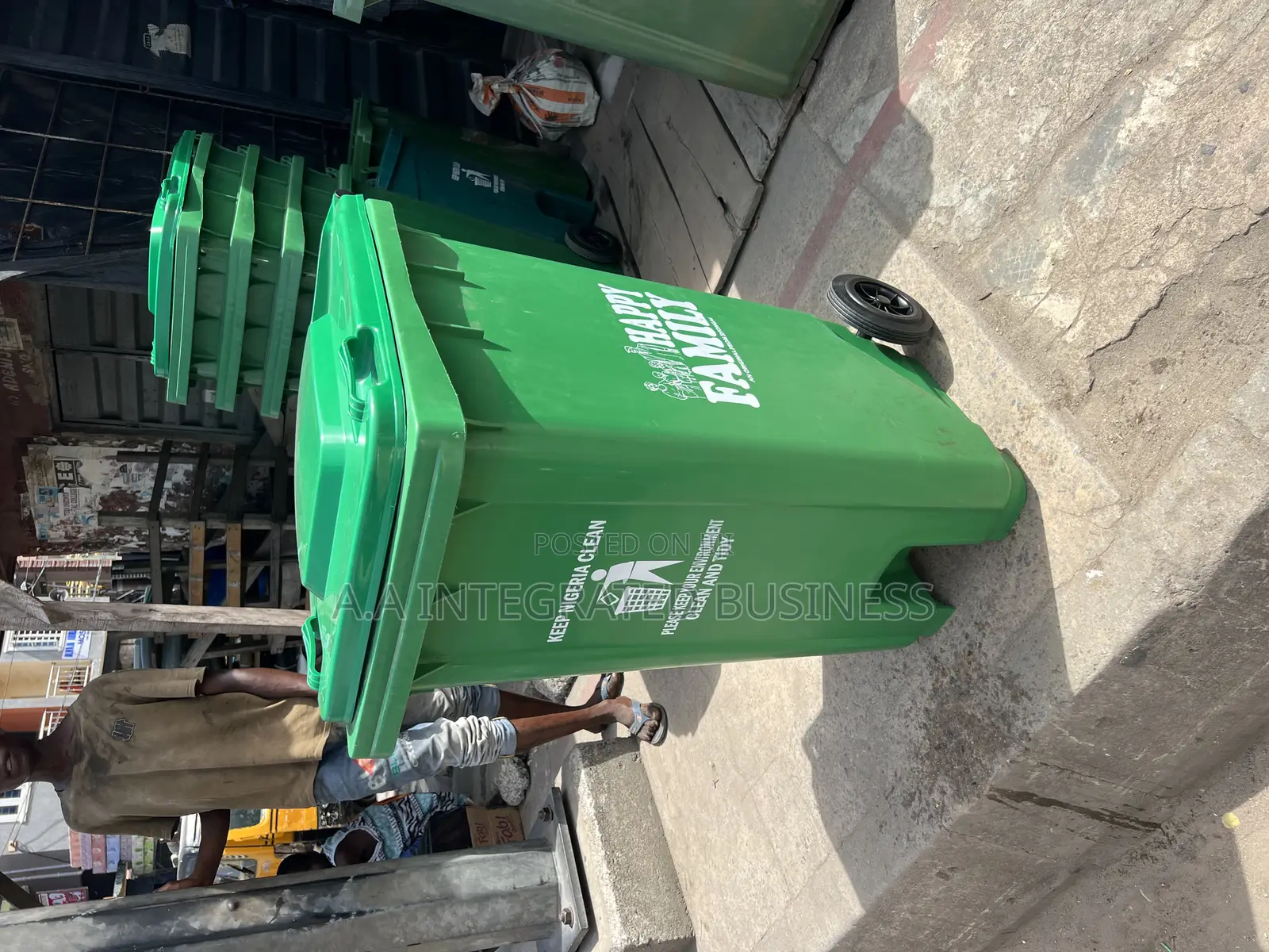 Waste Bin 240l Happy Family