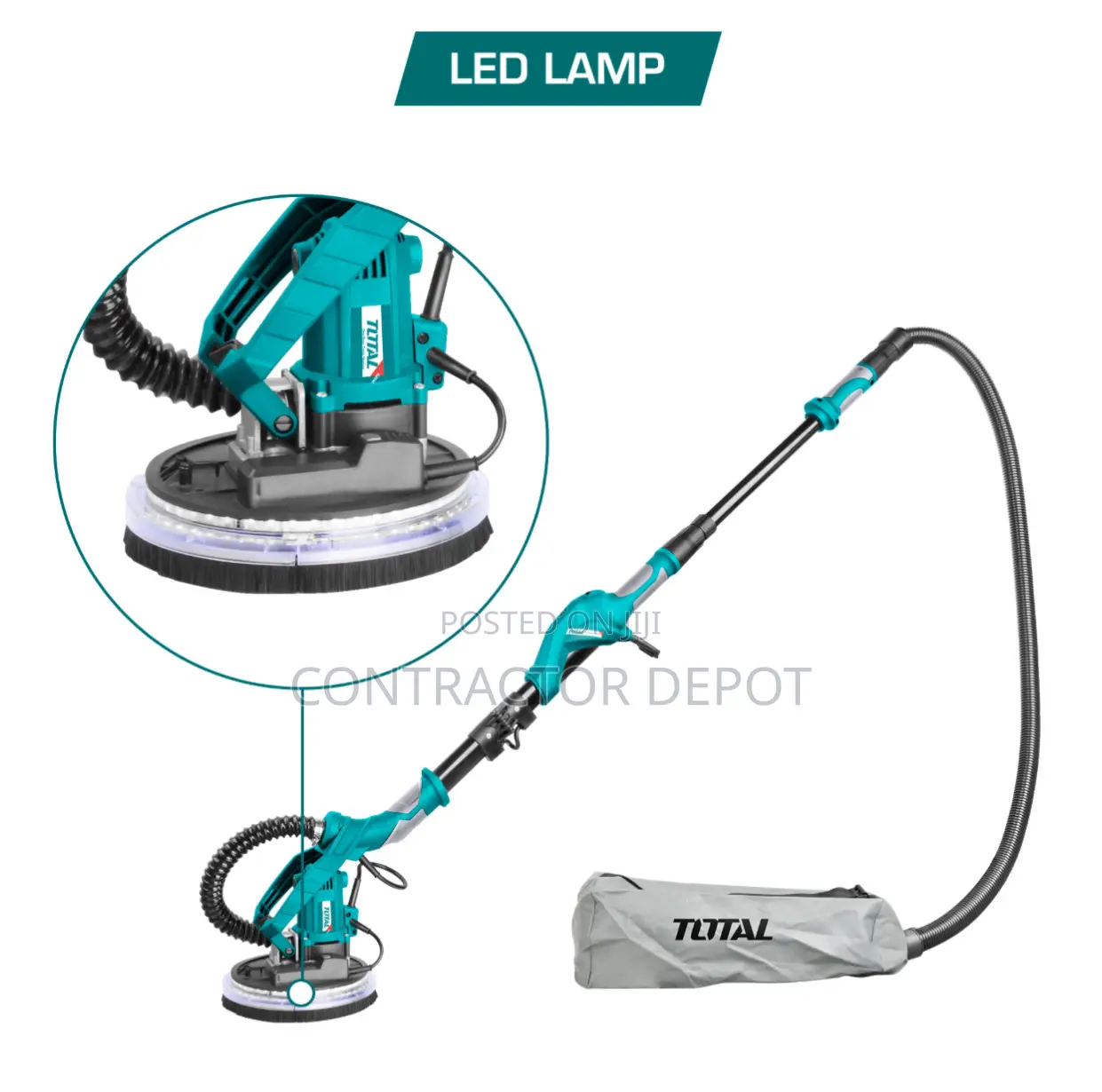 Toolstotal 1050W Drywall Sander With 13pcs Accessories TWS10