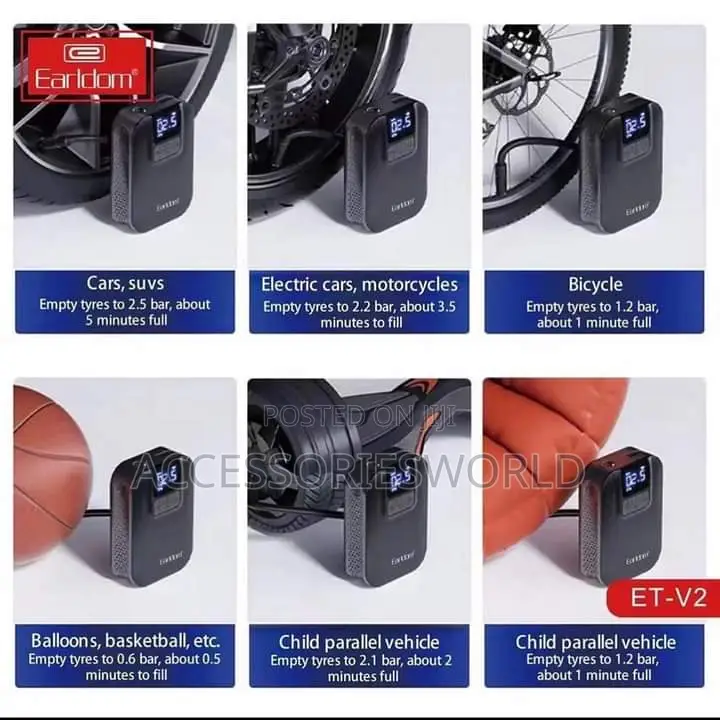 Earldom V2 Car Air Pump 5000mah