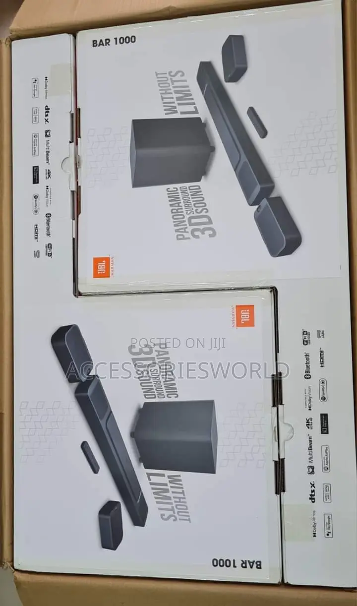 JBL Bar 1000 880W 7.1.4-Channel Dolby Atmos Soundbar System