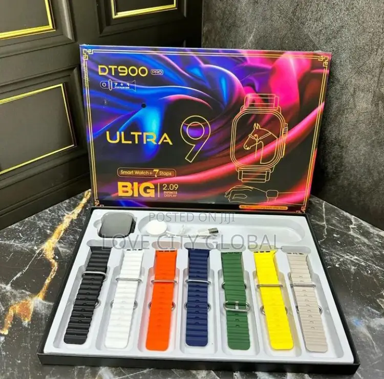Dt900 Ultra9 Smartwatch 7colour Strap Sport Mode 2” Display