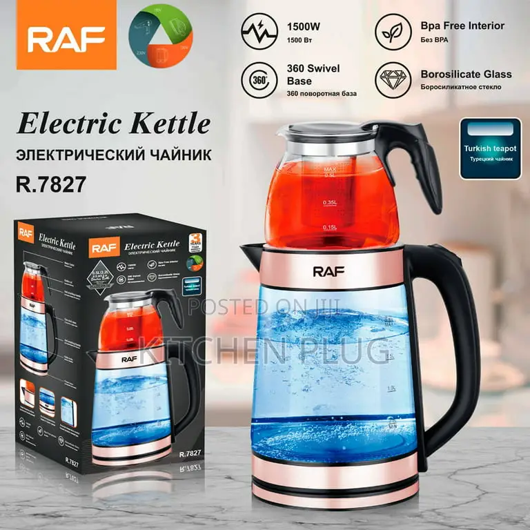 Electric Kettle With 0.8l Steam Tea Pot