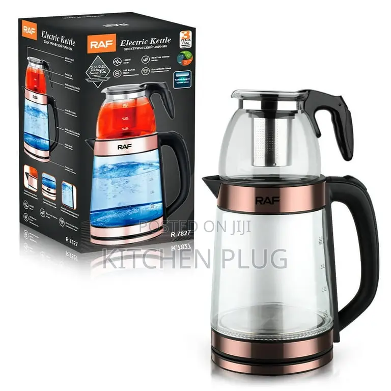Electric Kettle With 0.8l Steam Tea Pot