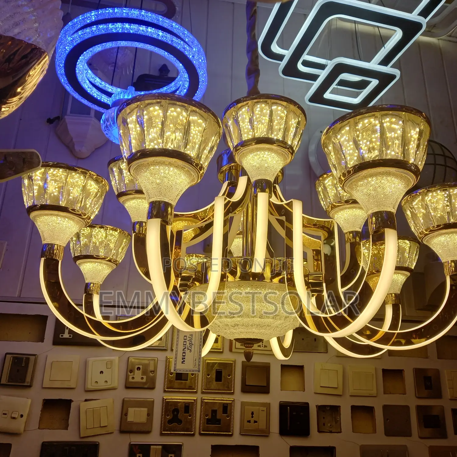 MHZ Crystal Chandelier Light