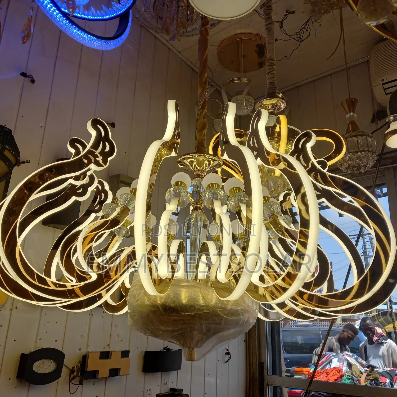 SWM Stainless Crystal Chandelier Light