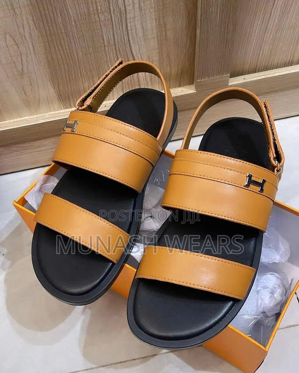 Original Leather Hermes Sandal