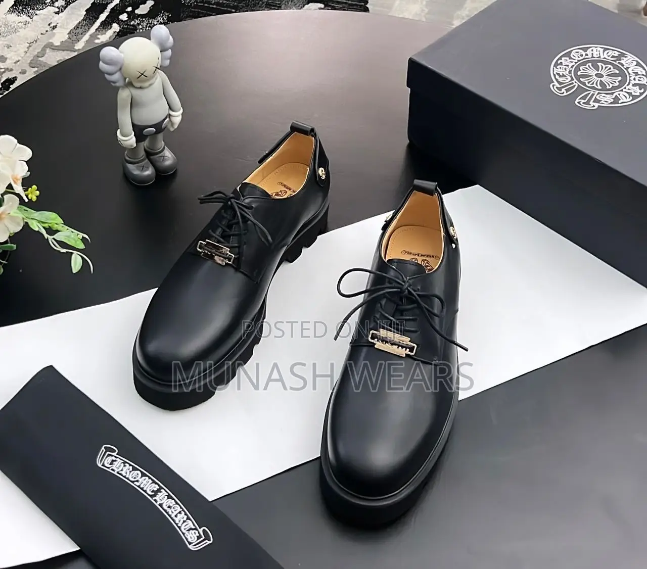 Luxury Original Leather Chrome Shoe