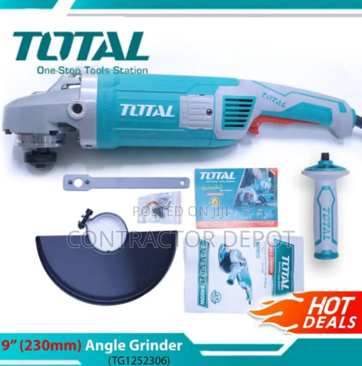Total 9''(230mm) Angle Grinder 2400w (Tg125