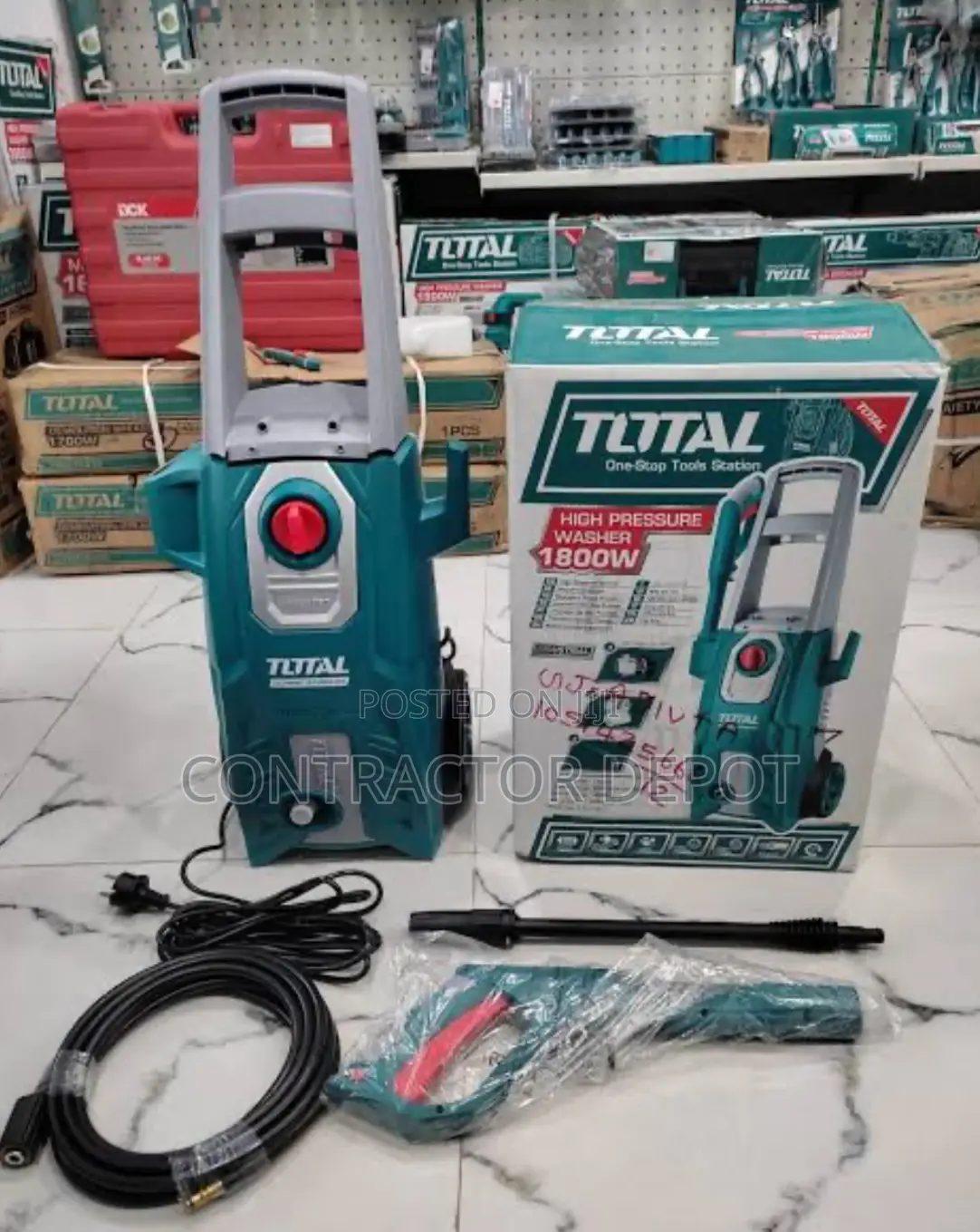 Total Tools High Pressure Washer 1800W (1800w) INDUSTRIAL