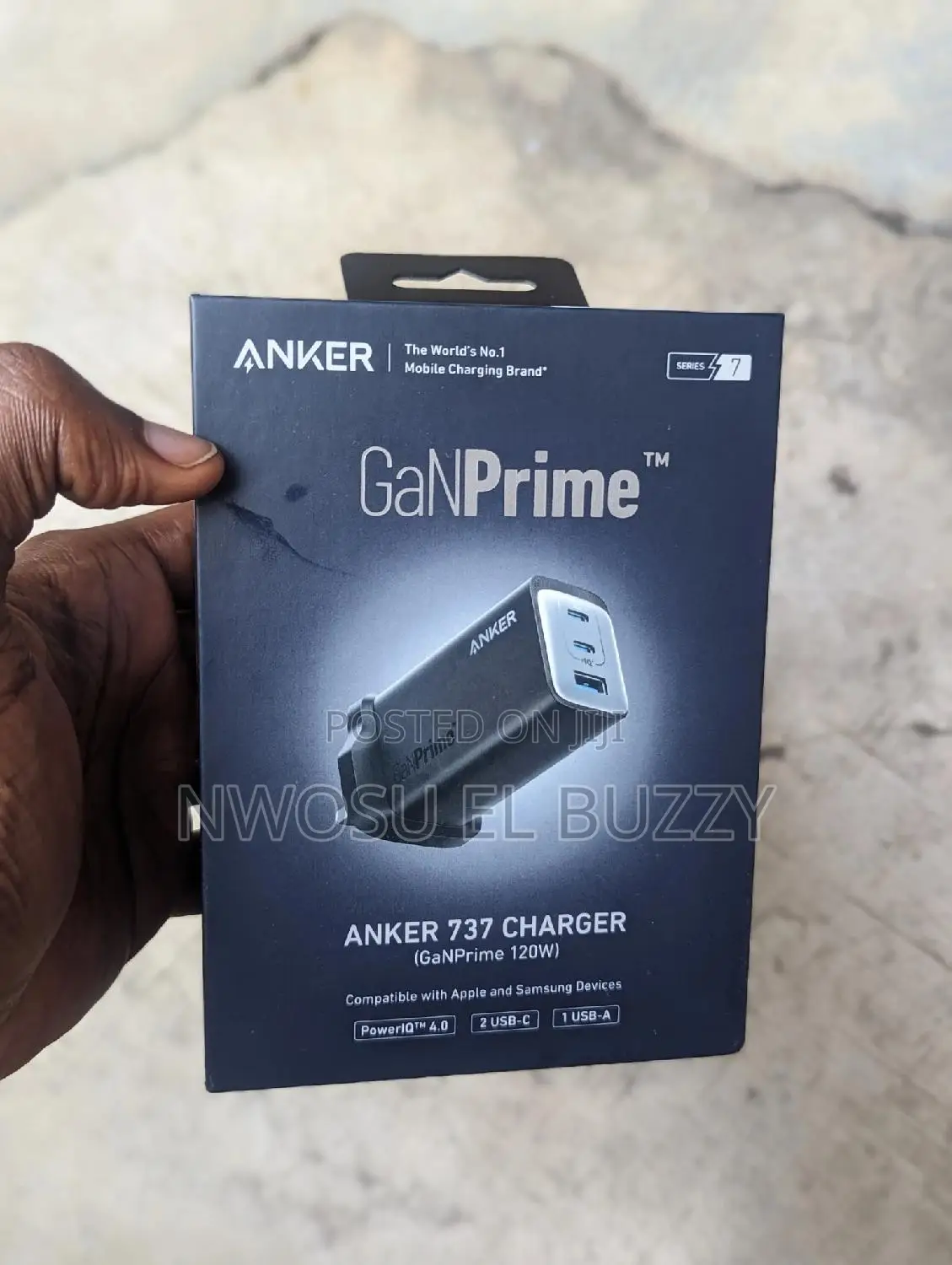 Anker 737 120w 3 Ports Gan Prime Fast Charger