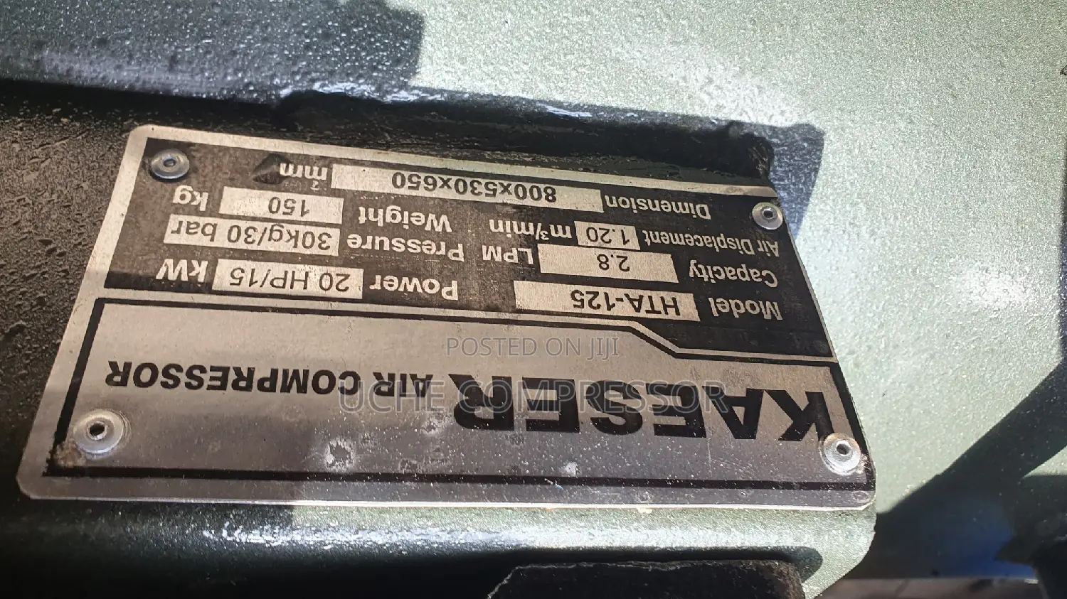 Air Compressor 500L 20hp 15kw 30bar