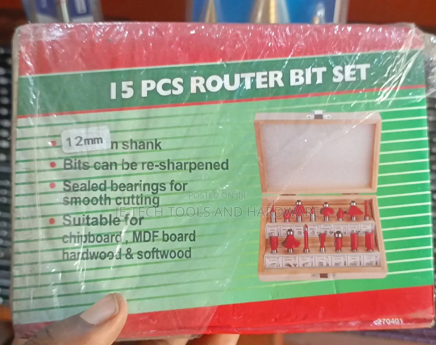 12mm Router Bit Set -15pcs