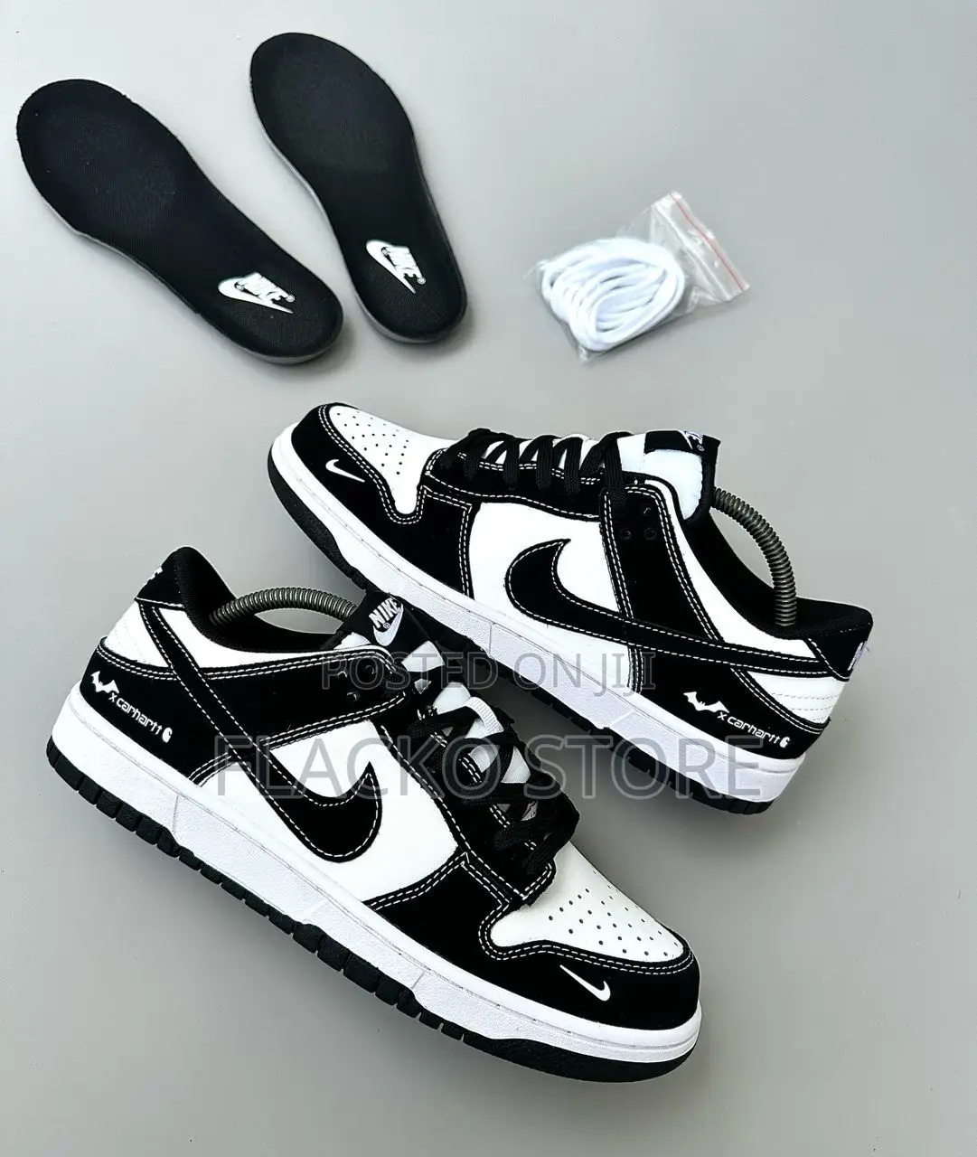 Original Nike Sb X Carhatt X Batman Panda Sneakers