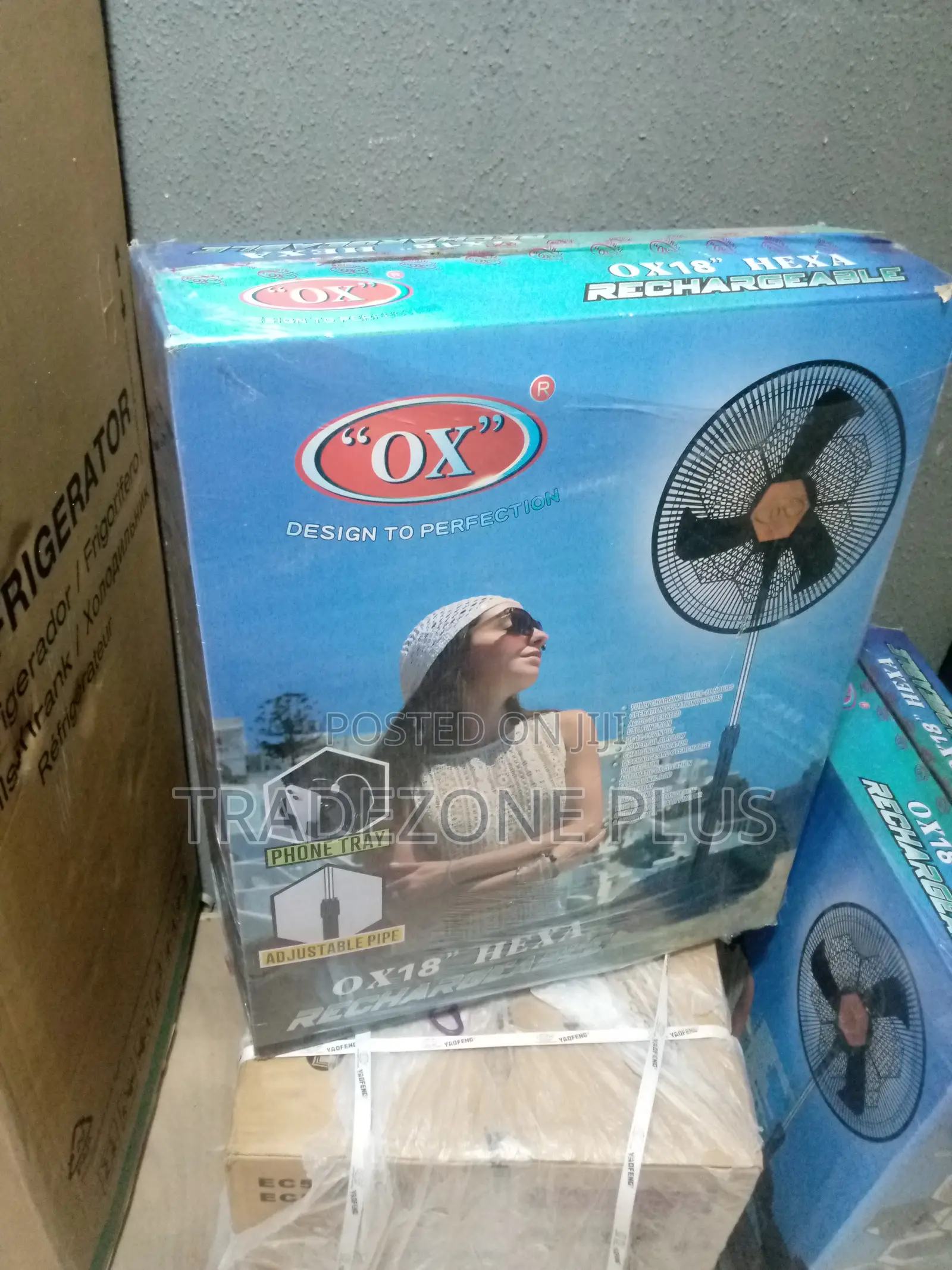 18'' OX Rechargeable Fan