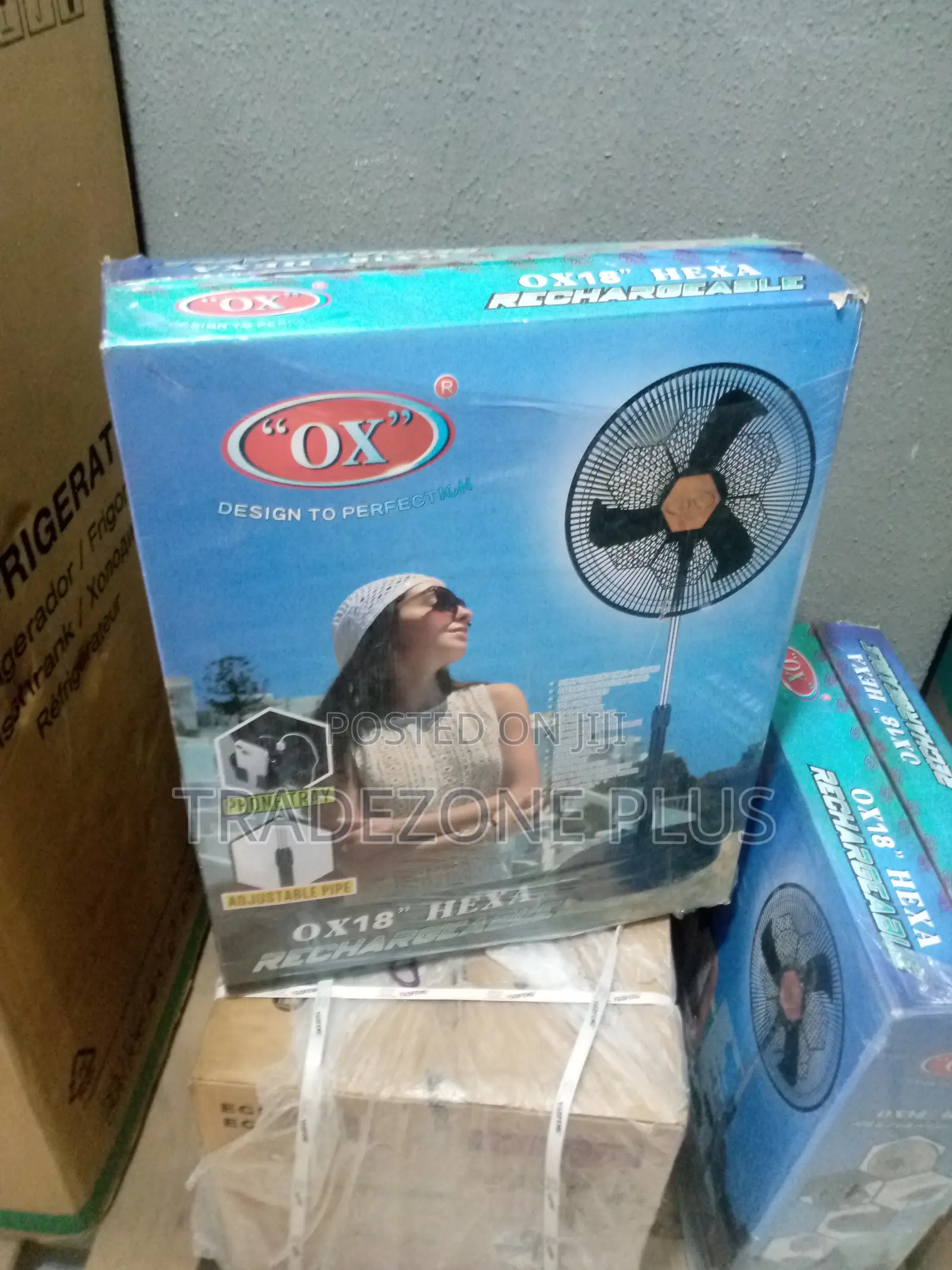 OX 18'' Rechargeale Fan (HEXA)