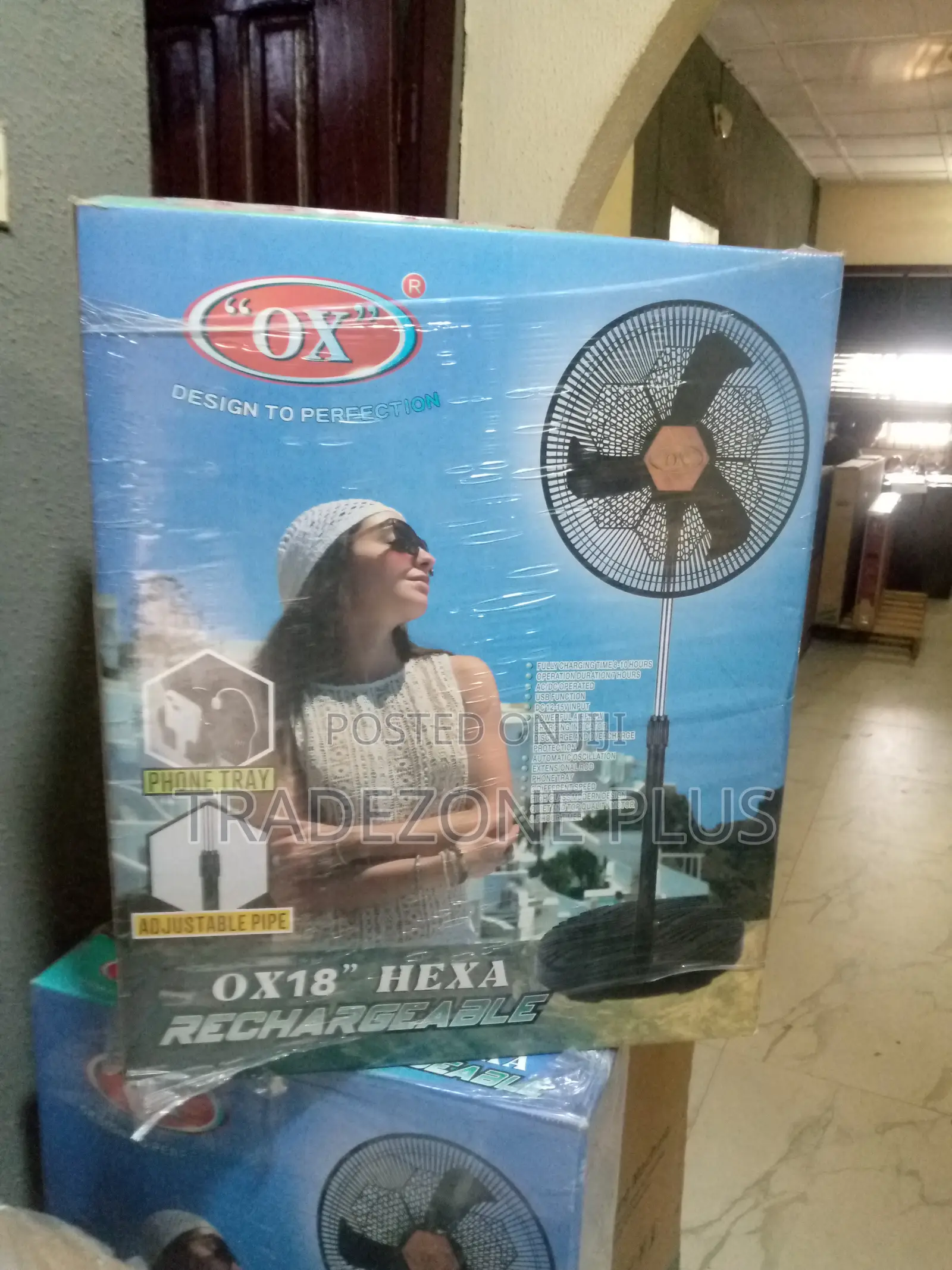 Original Hexa Standing Fan (Rechargeable)