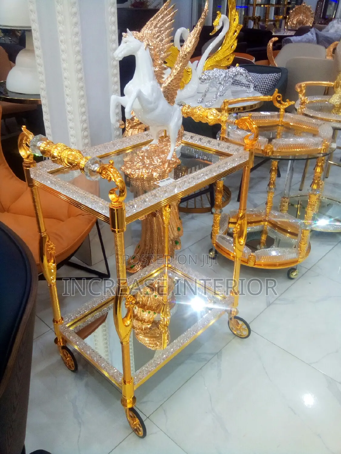 High Quality Imported Luxury Wine Carts.