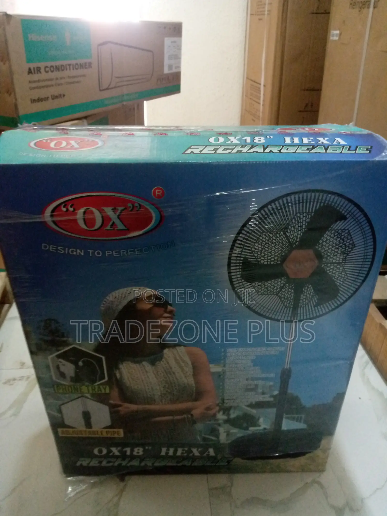 Fast-Selling Rechargeable Standing Fan (HEXA)