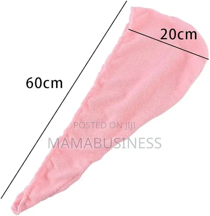 1pcs Microfibre After Shower Hair Drying Wrap-Pink