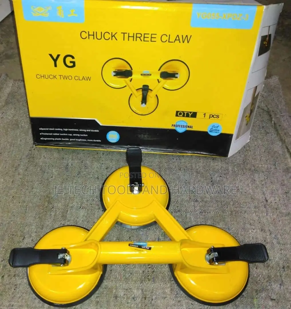 Suction Cup Three Head Glass Lifter Puller Heavy Duty