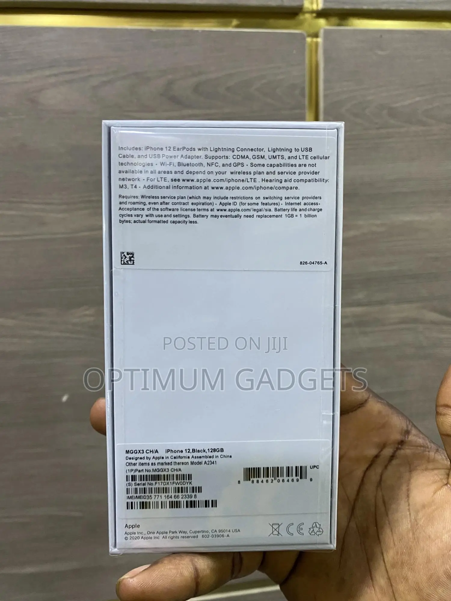 New Apple iPhone 12 128 GB Black
