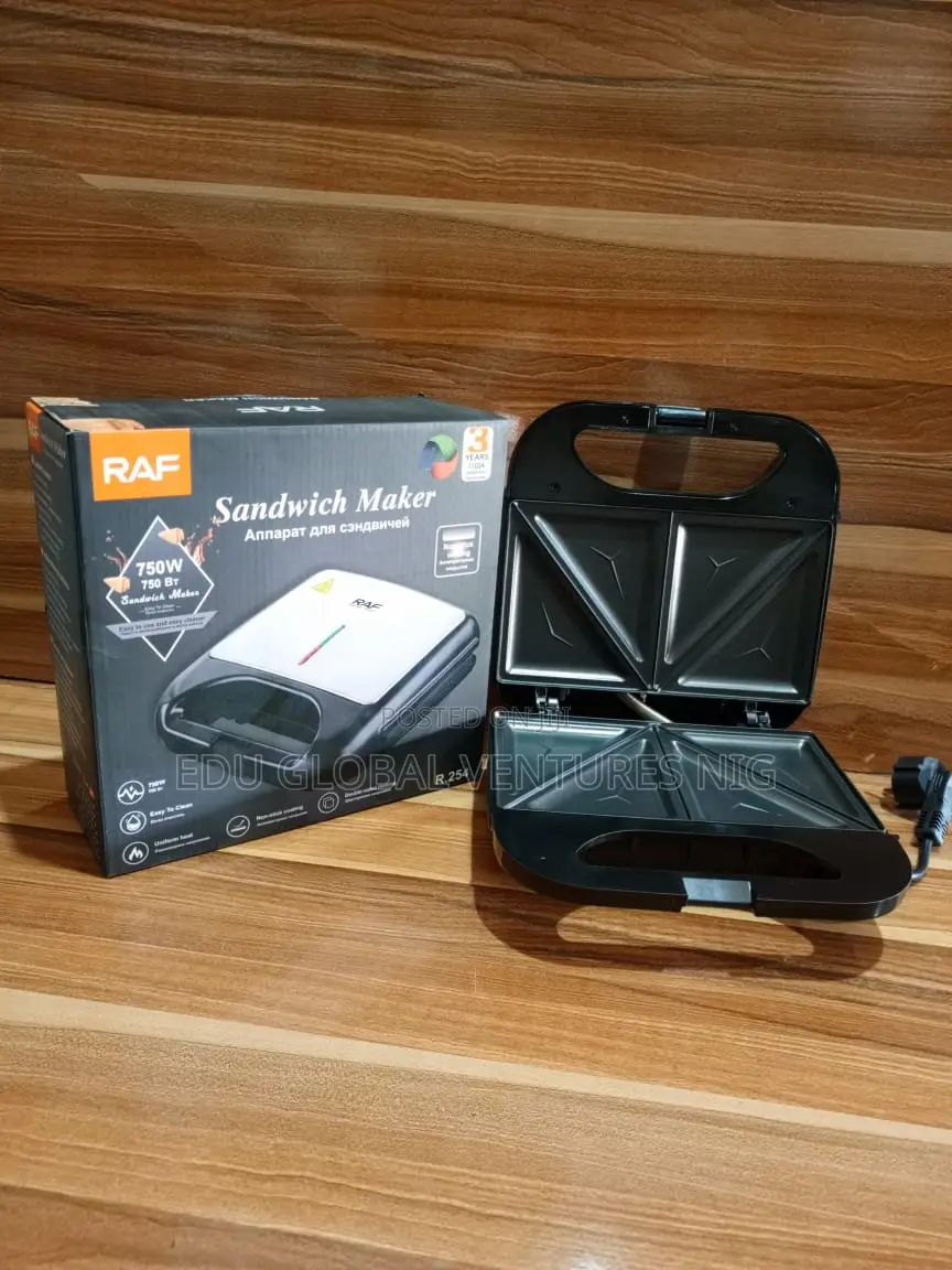 RAF 2 (Two) Portion Sandwich Toaster 750watts.