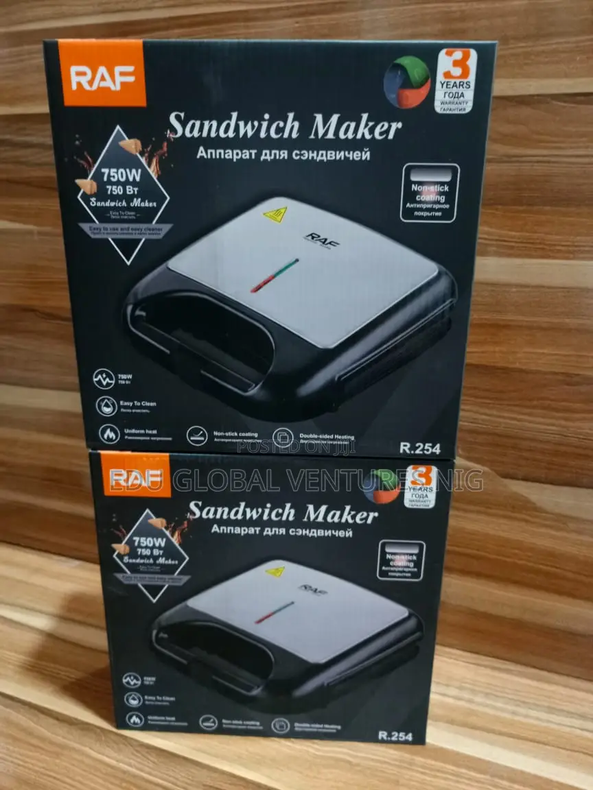 RAF 2 (Two) Portion Sandwich Toaster 750watts.