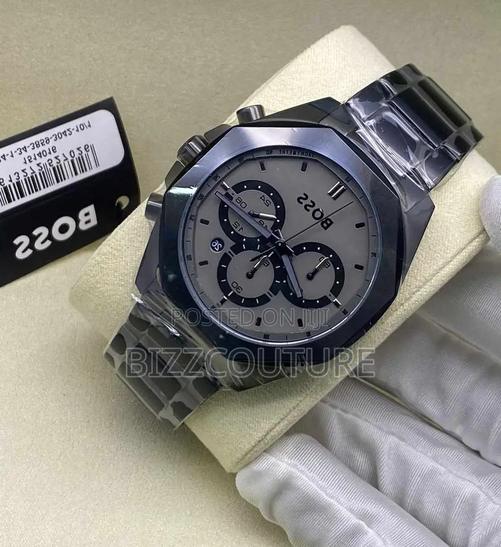 Original Boss Chronograph Black Chain Watch Is Available