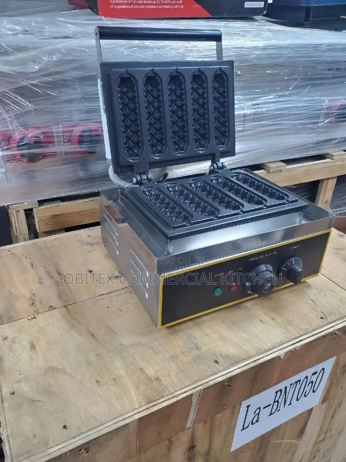 Industrial 5portions Waffle Baker With Sticks Available 4sal