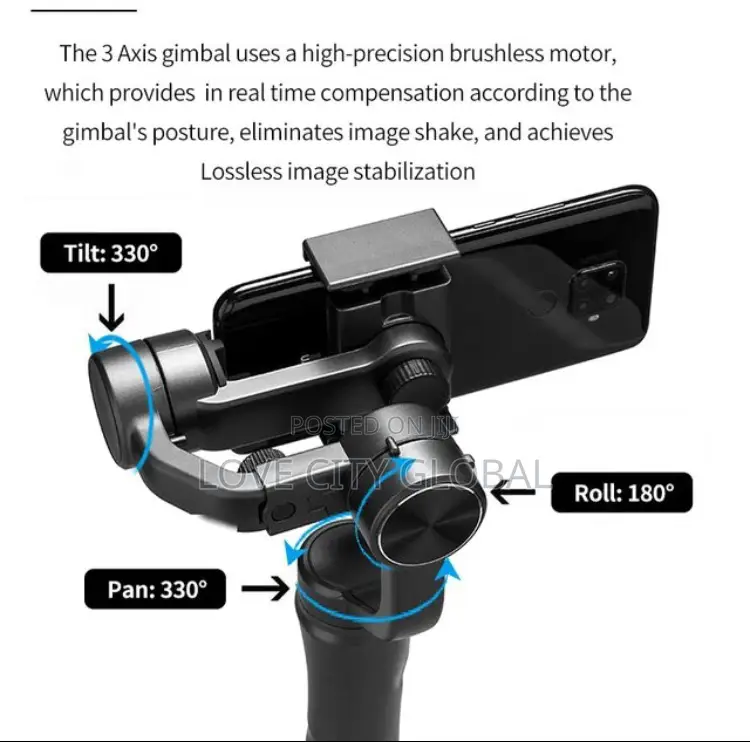 Professional Smooth 3600 Face Trackin Three-Axis Phone Gimba