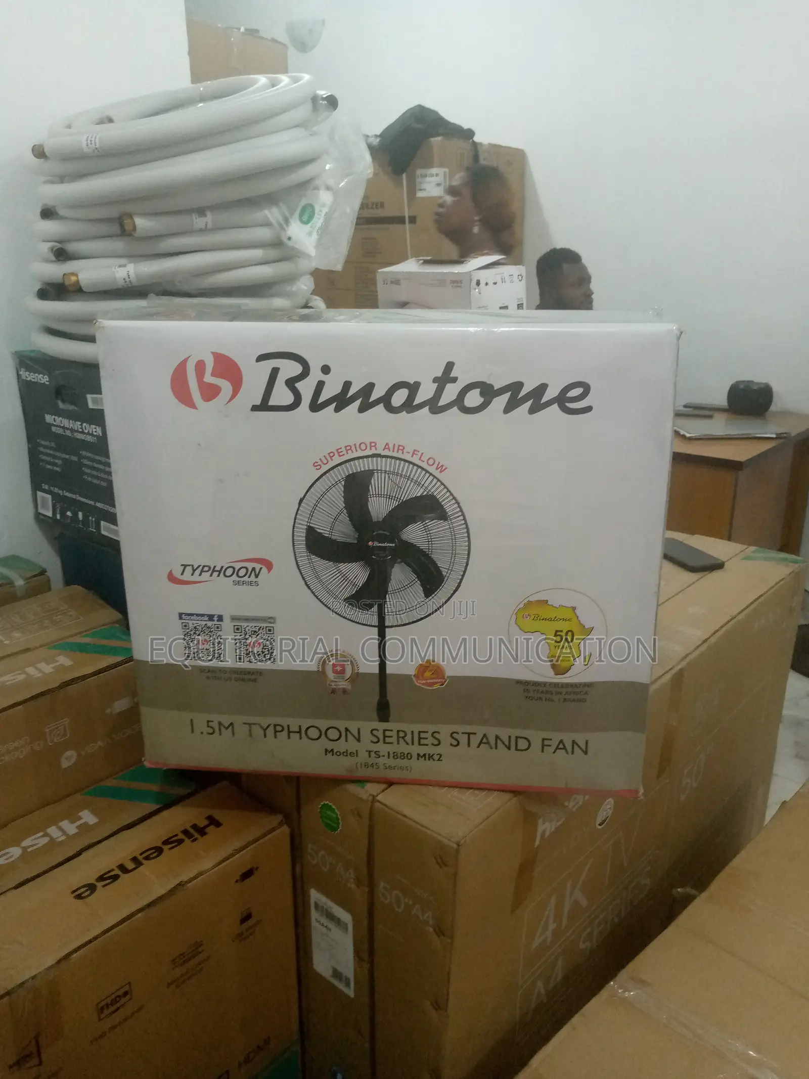 Binatone 18 Inch Standing Fan Ts-1880 (Mk2) - Black