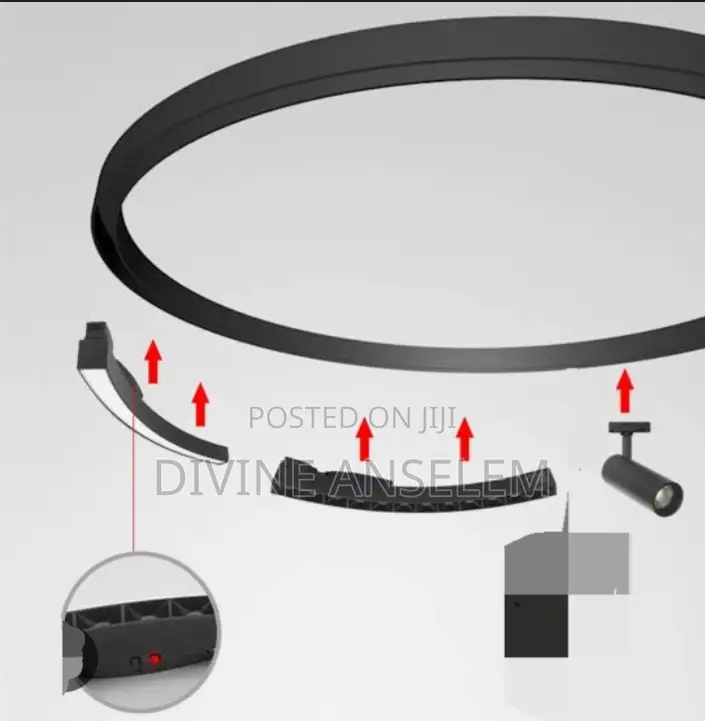 Round Ceiling Magnetic Track